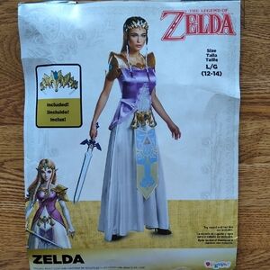 Zelda Halloween Costume Princess Large Official Nintendo Licensed